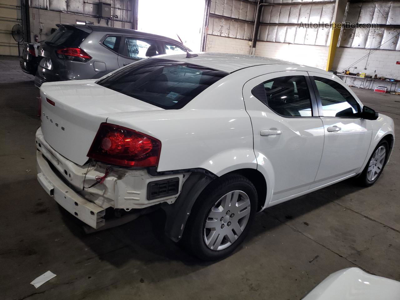 2014 Dodge Avenger Se White vin: 1C3CDZAB6EN215953