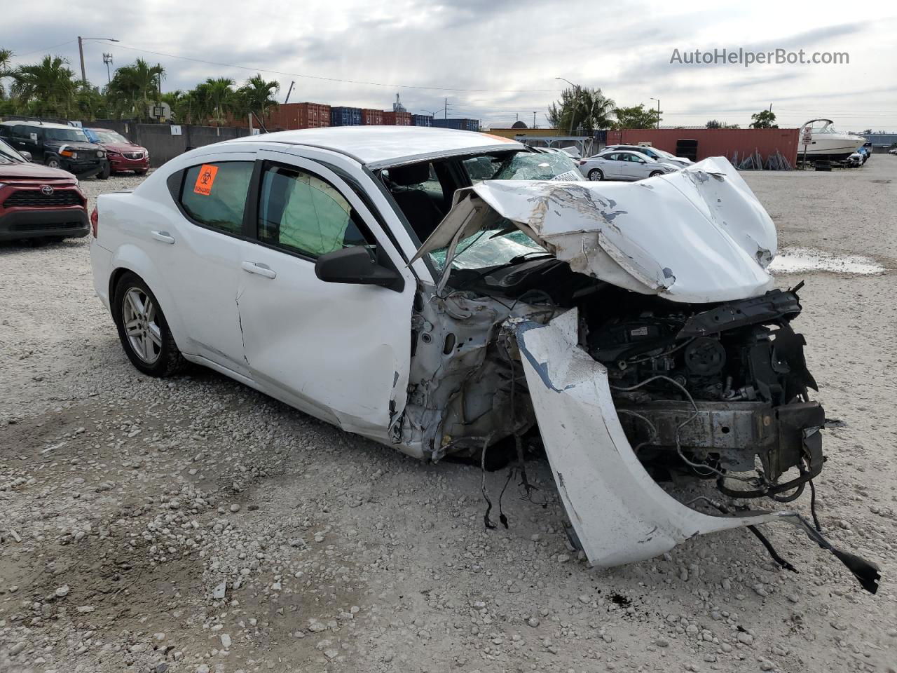 2014 Dodge Avenger Se White vin: 1C3CDZAB6EN223258