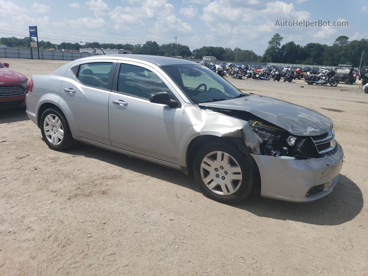 2014 Dodge Avenger Se Silver vin: 1C3CDZAB6EN226421