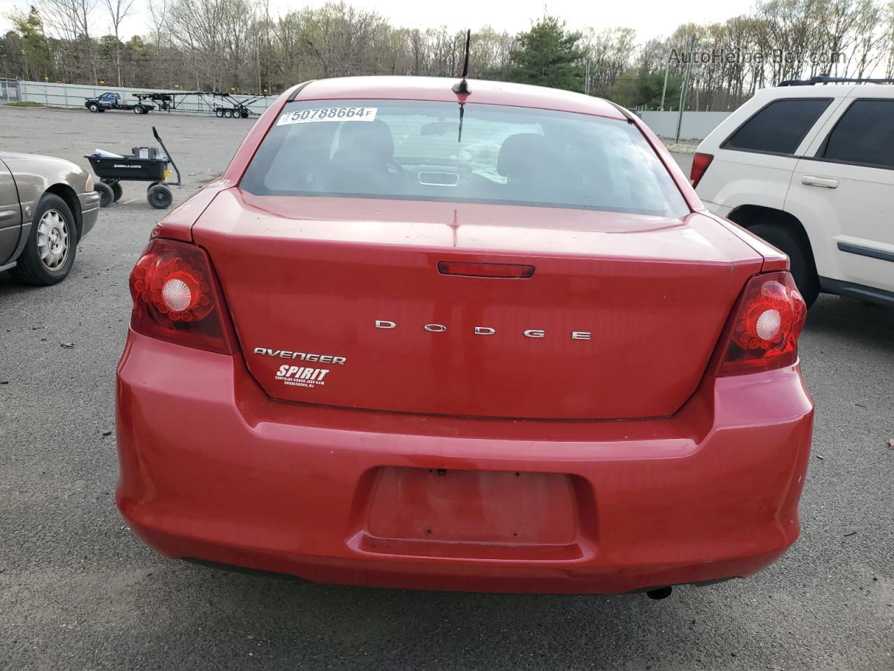 2014 Dodge Avenger Se Red vin: 1C3CDZAB7EN108863