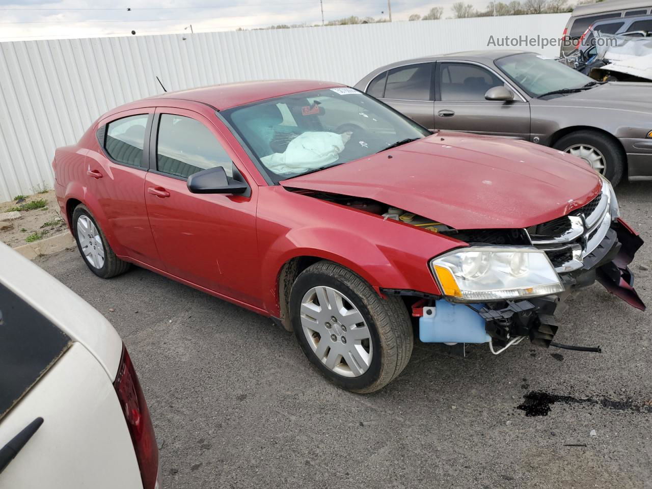 2014 Dodge Avenger Se Red vin: 1C3CDZAB7EN108863