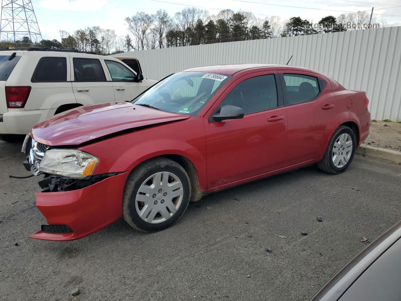 2014 Dodge Avenger Se Red vin: 1C3CDZAB7EN108863