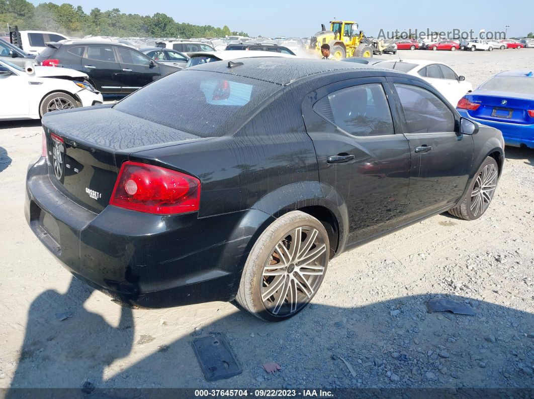 2014 Dodge Avenger Se Black vin: 1C3CDZAB7EN109737