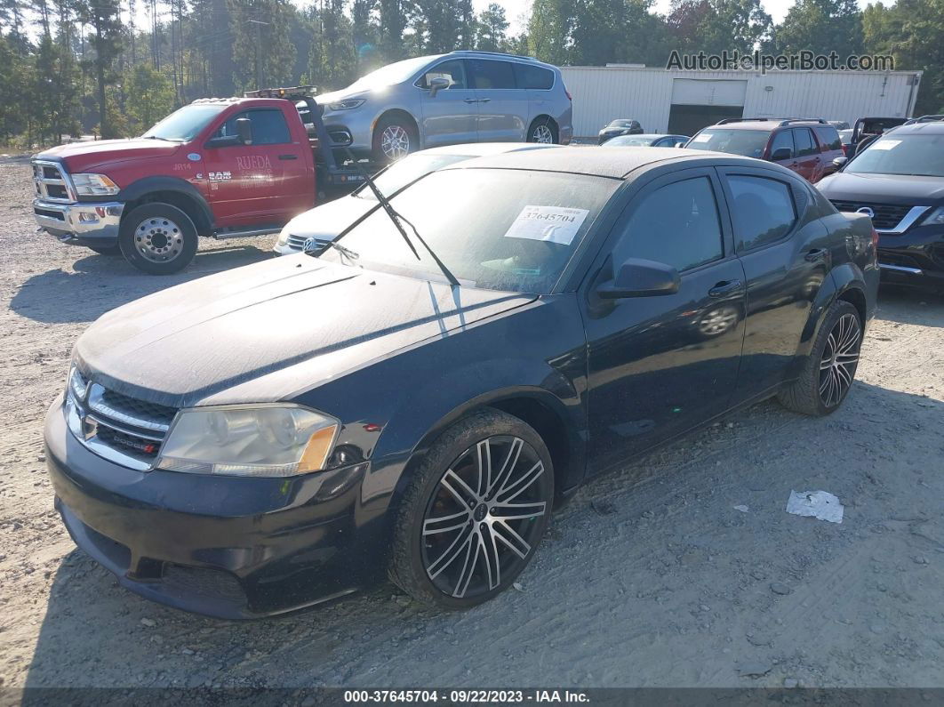 2014 Dodge Avenger Se Black vin: 1C3CDZAB7EN109737