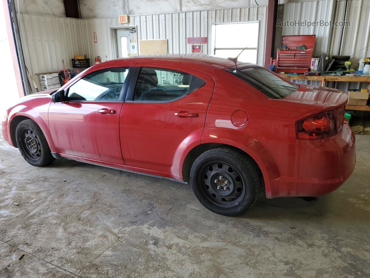 2014 Dodge Avenger Se Red vin: 1C3CDZAB7EN112783