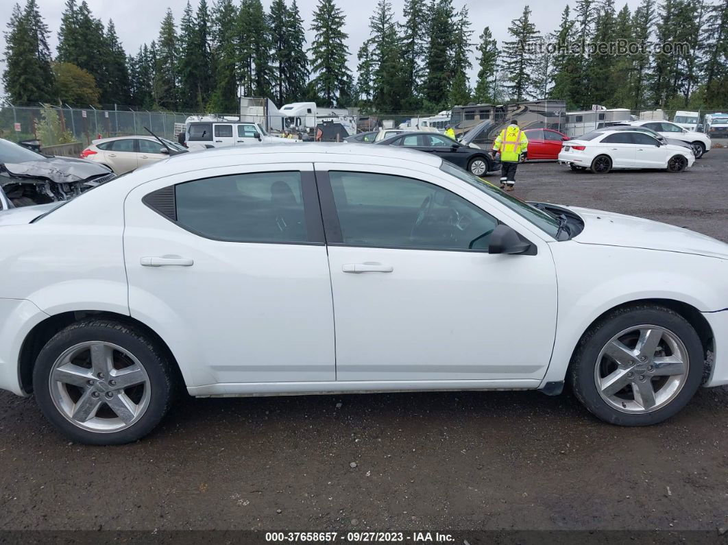 2014 Dodge Avenger Se White vin: 1C3CDZAB7EN113710