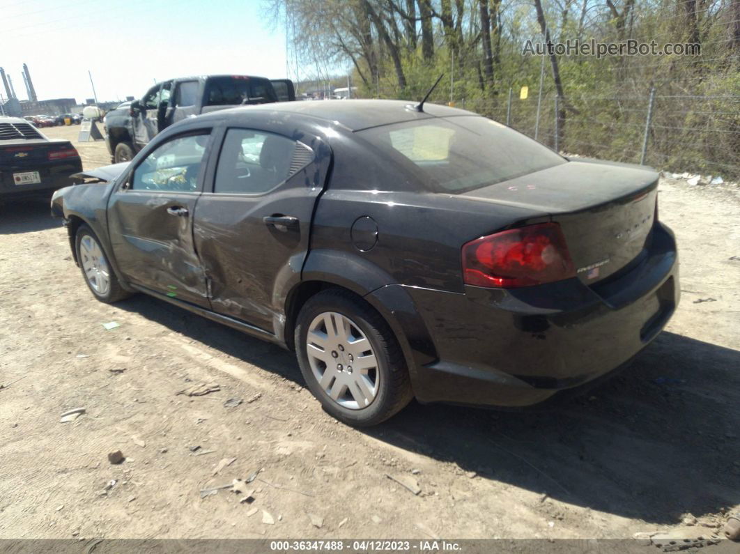 2014 Dodge Avenger Se Black vin: 1C3CDZAB7EN116087