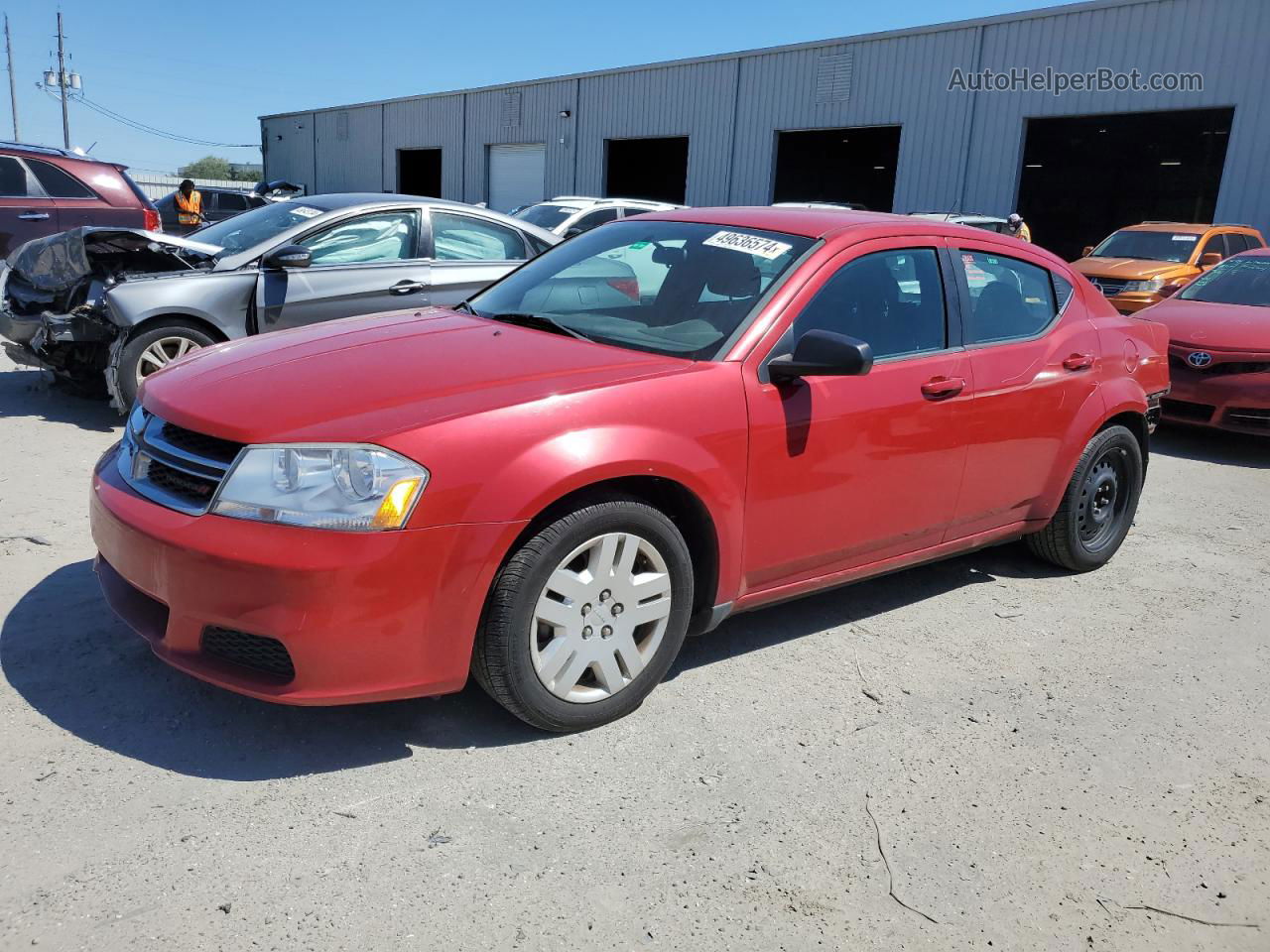 2014 Dodge Avenger Se Red vin: 1C3CDZAB7EN116266