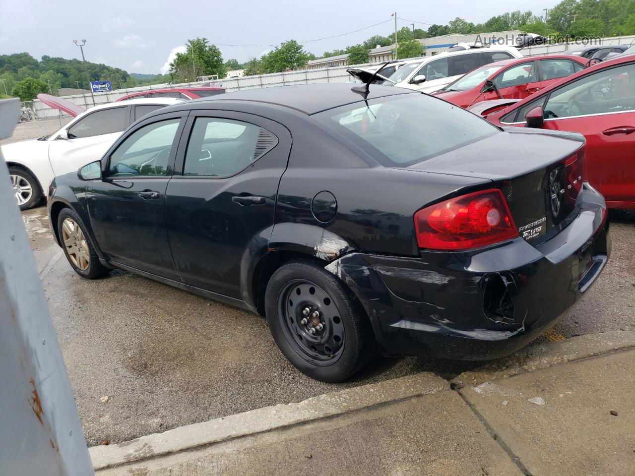 2014 Dodge Avenger Se Черный vin: 1C3CDZAB7EN126196