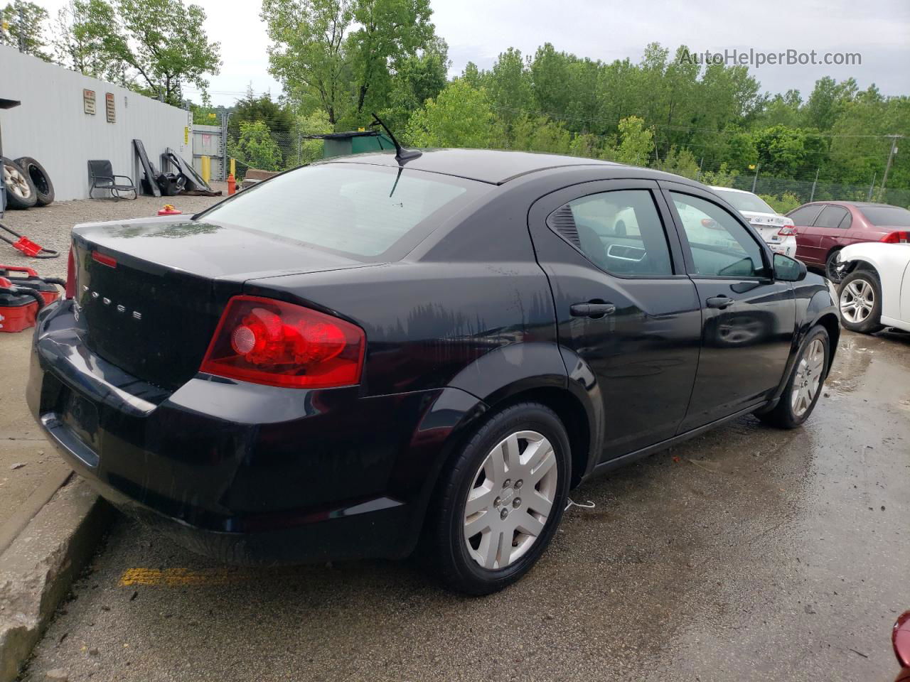 2014 Dodge Avenger Se Black vin: 1C3CDZAB7EN126196