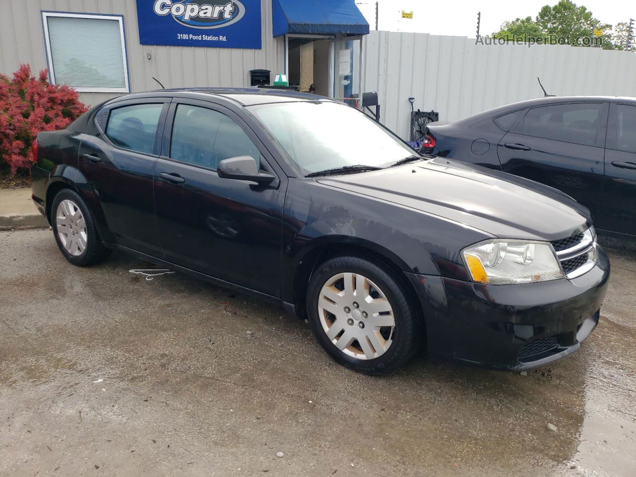 2014 Dodge Avenger Se Черный vin: 1C3CDZAB7EN126196