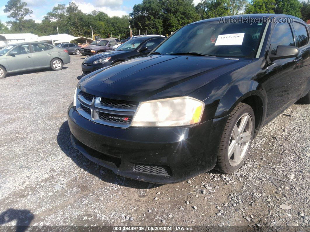 2014 Dodge Avenger Se Black vin: 1C3CDZAB7EN132824