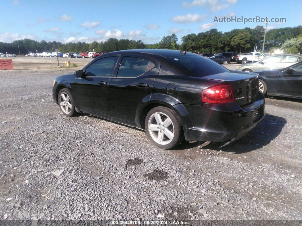 2014 Dodge Avenger Se Black vin: 1C3CDZAB7EN132824