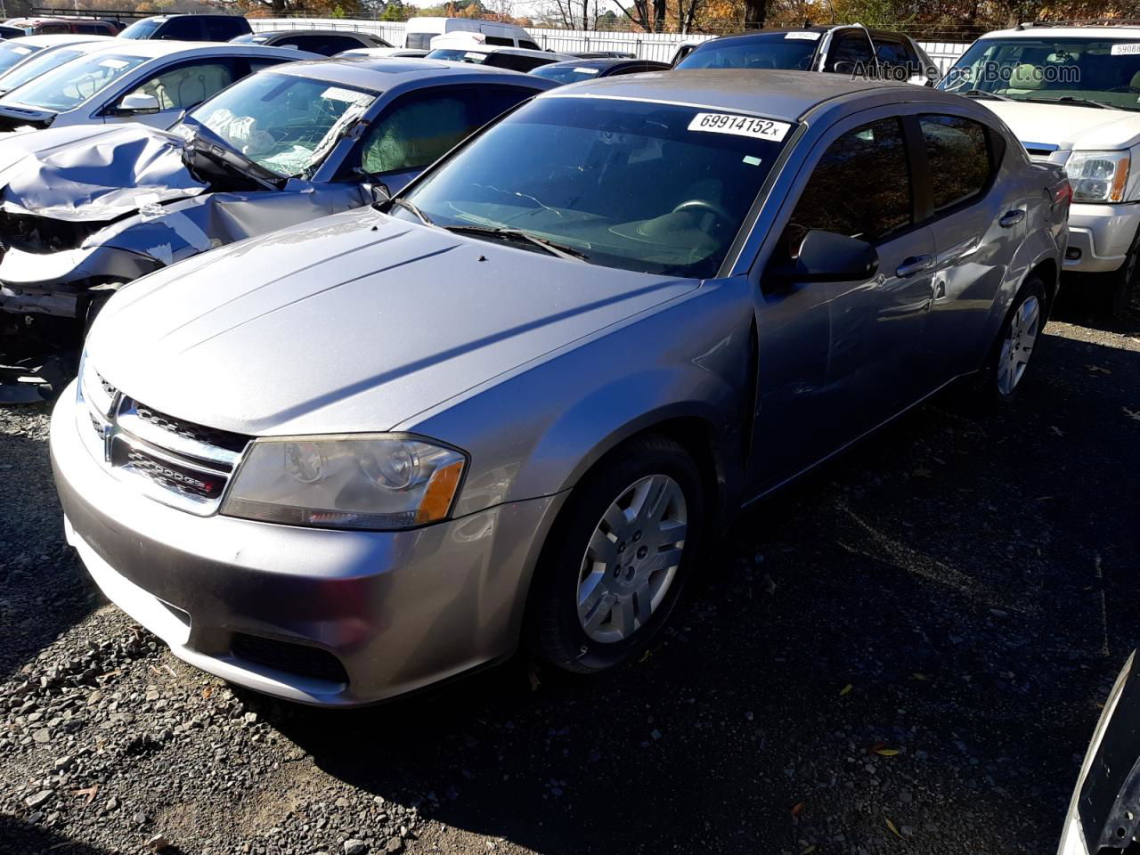 2014 Dodge Avenger Se Gray vin: 1C3CDZAB7EN138302