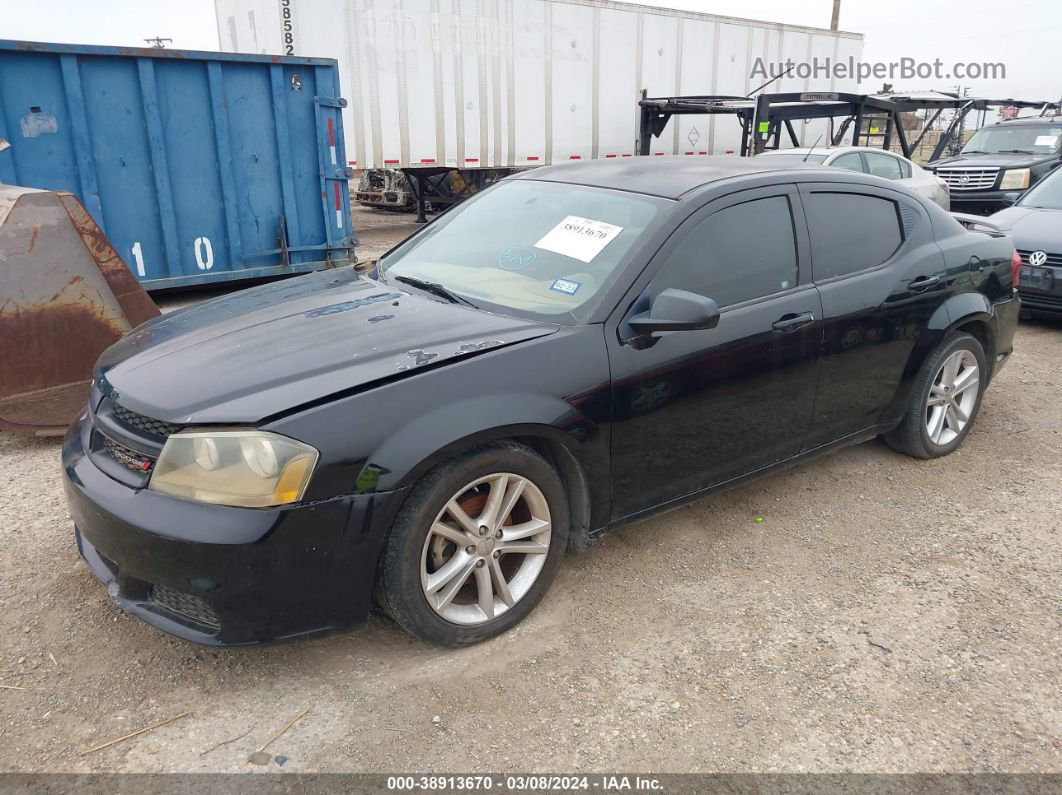 2014 Dodge Avenger Se Black vin: 1C3CDZAB7EN140485