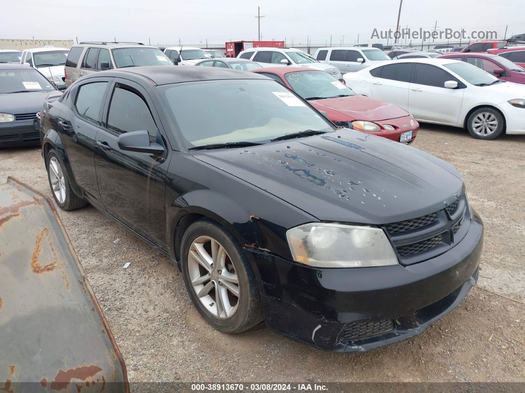 2014 Dodge Avenger Se Black vin: 1C3CDZAB7EN140485