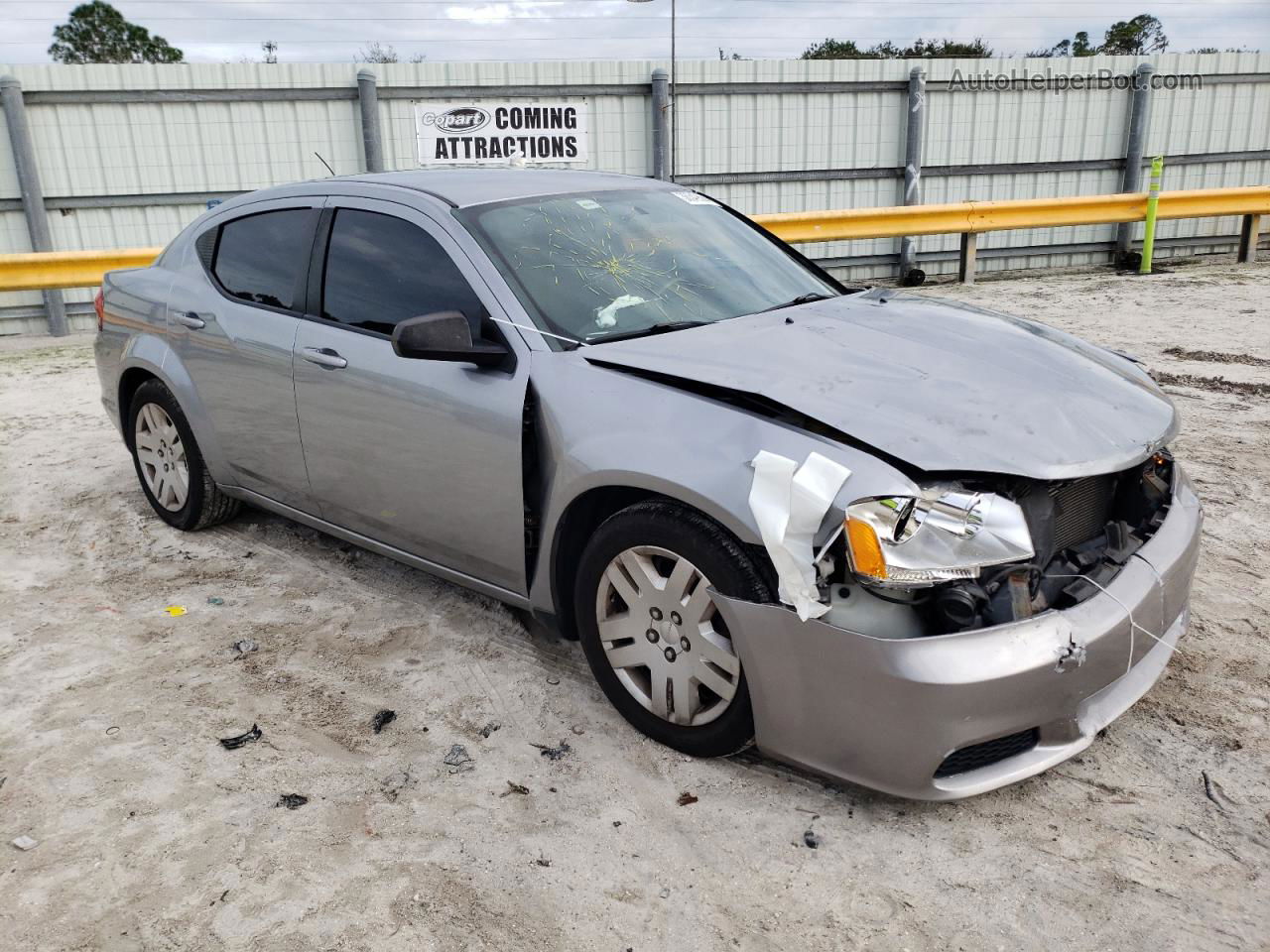 2014 Dodge Avenger Se Silver vin: 1C3CDZAB7EN143645