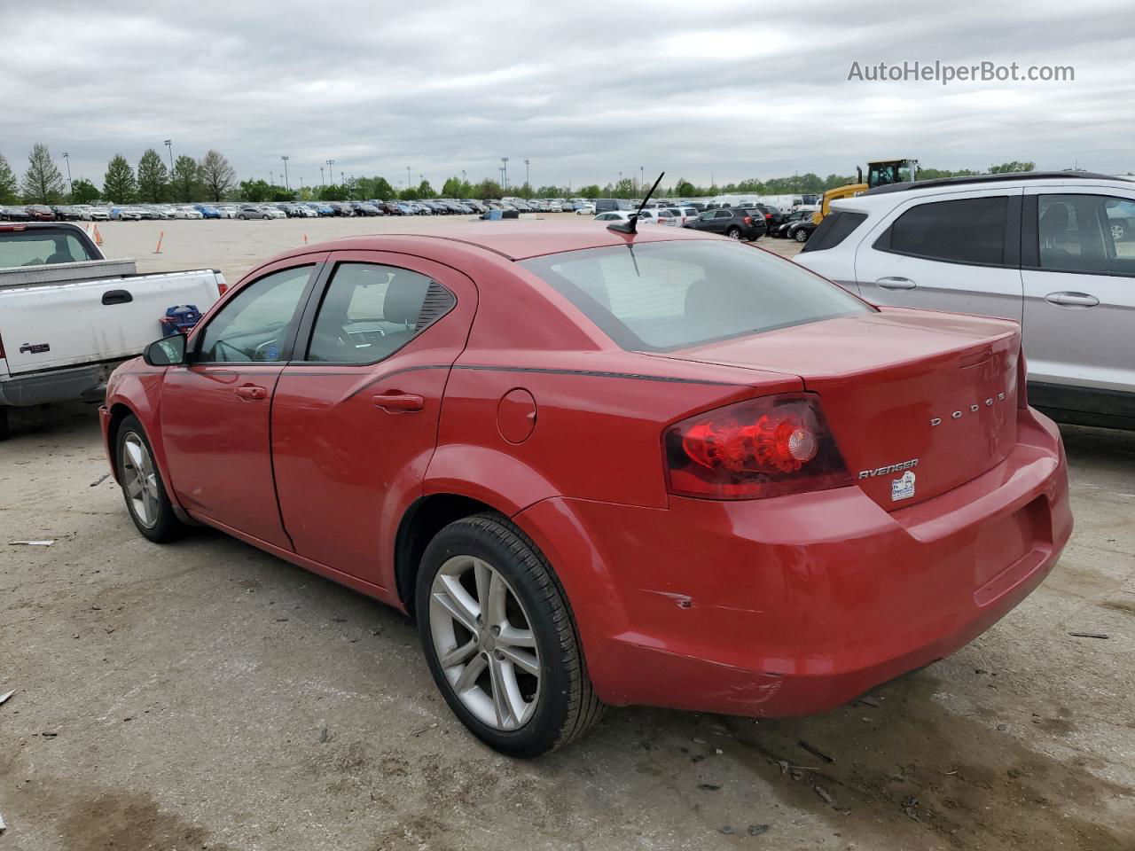 2014 Dodge Avenger Se Burgundy vin: 1C3CDZAB7EN151180