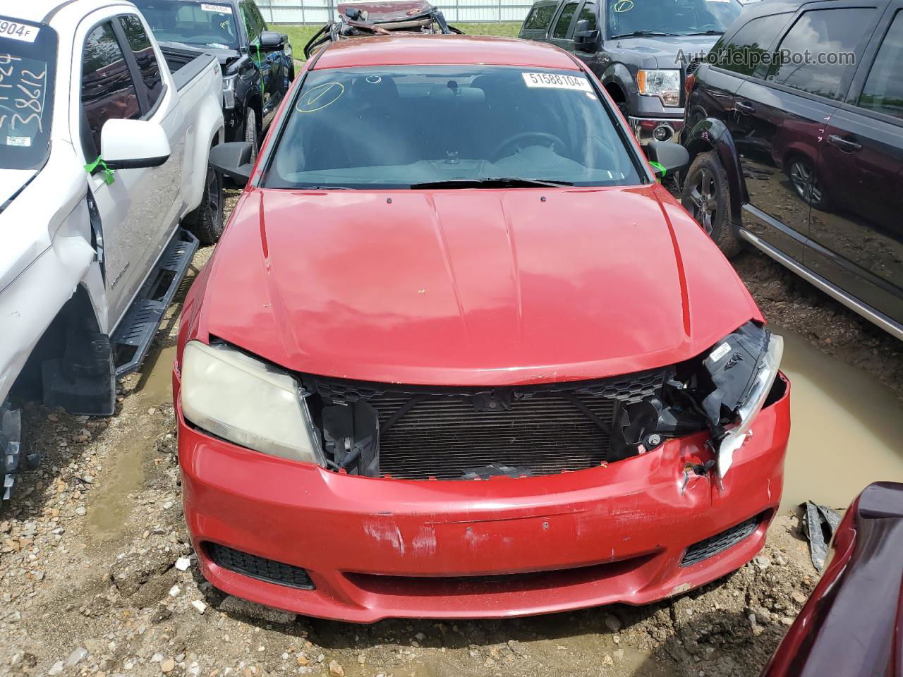 2014 Dodge Avenger Se Burgundy vin: 1C3CDZAB7EN151180