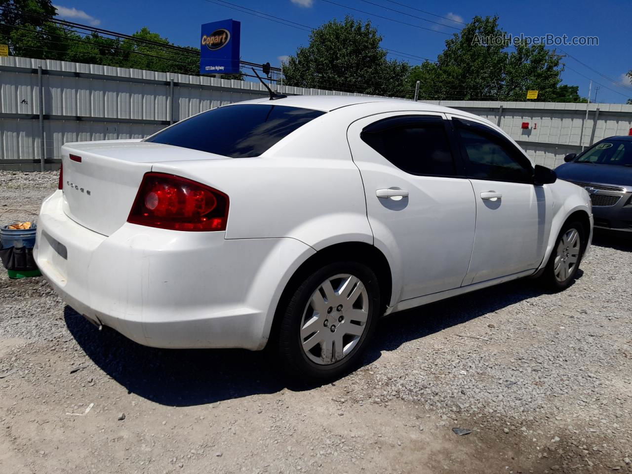 2014 Dodge Avenger Se White vin: 1C3CDZAB7EN177746