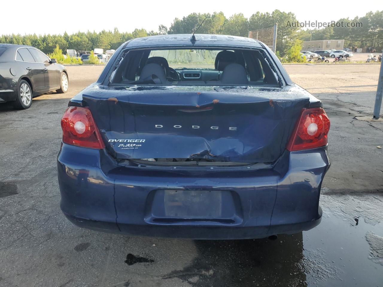 2014 Dodge Avenger Se Синий vin: 1C3CDZAB7EN187905