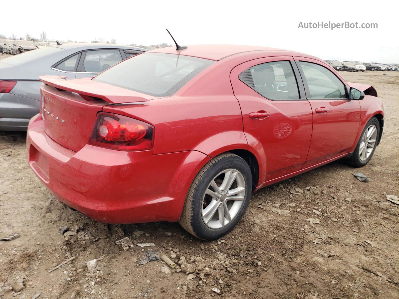 2014 Dodge Avenger Se Red vin: 1C3CDZAB7EN200250