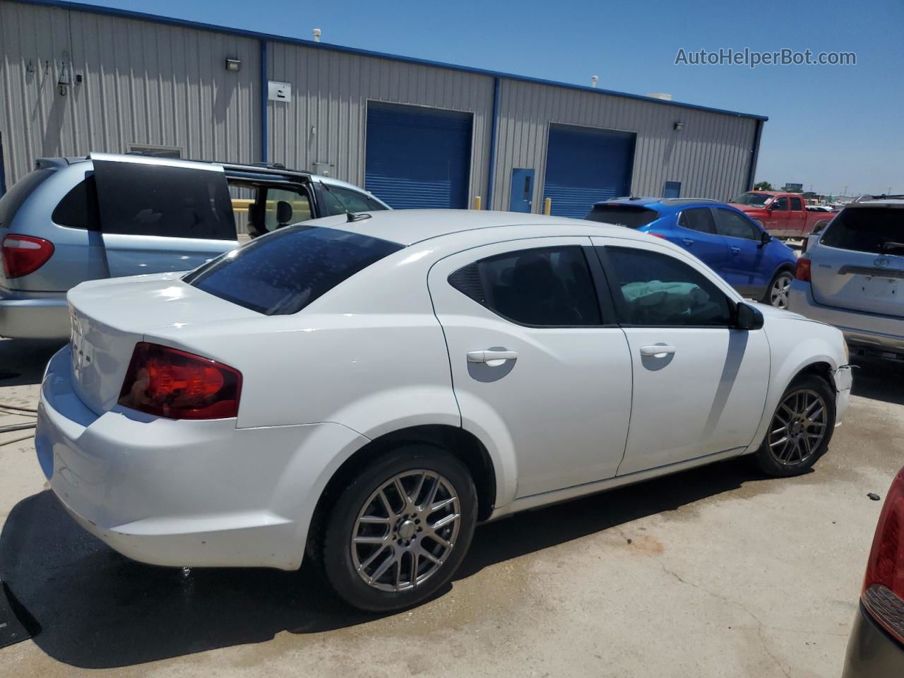 2014 Dodge Avenger Se White vin: 1C3CDZAB7EN200782