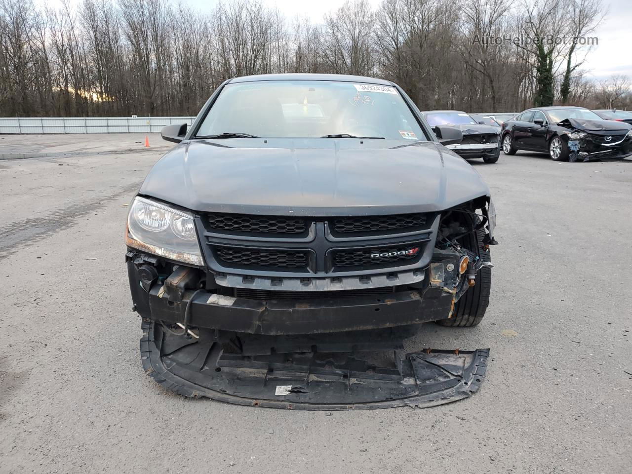 2014 Dodge Avenger Se Black vin: 1C3CDZAB7EN202726