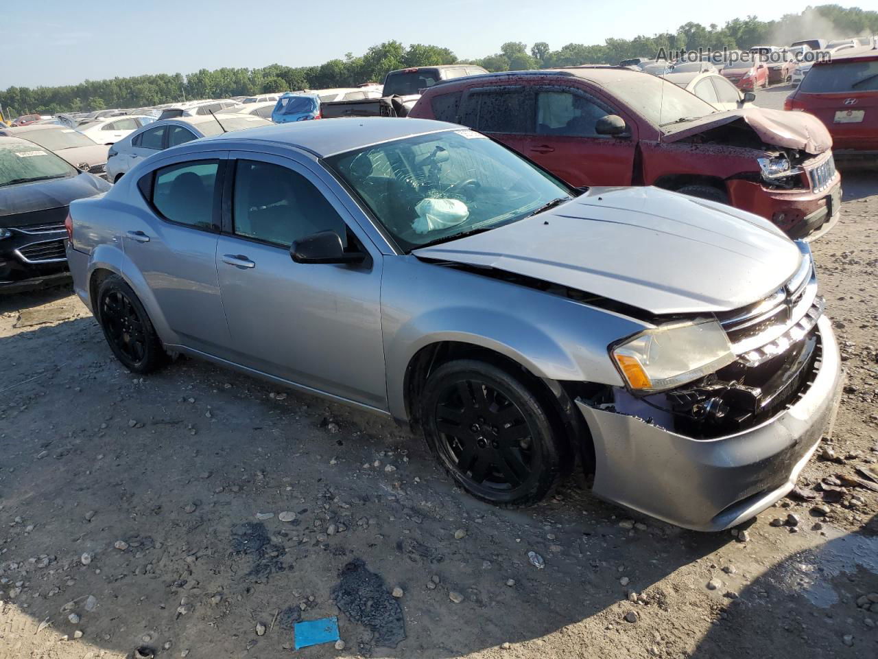 2014 Dodge Avenger Se Silver vin: 1C3CDZAB7EN223222