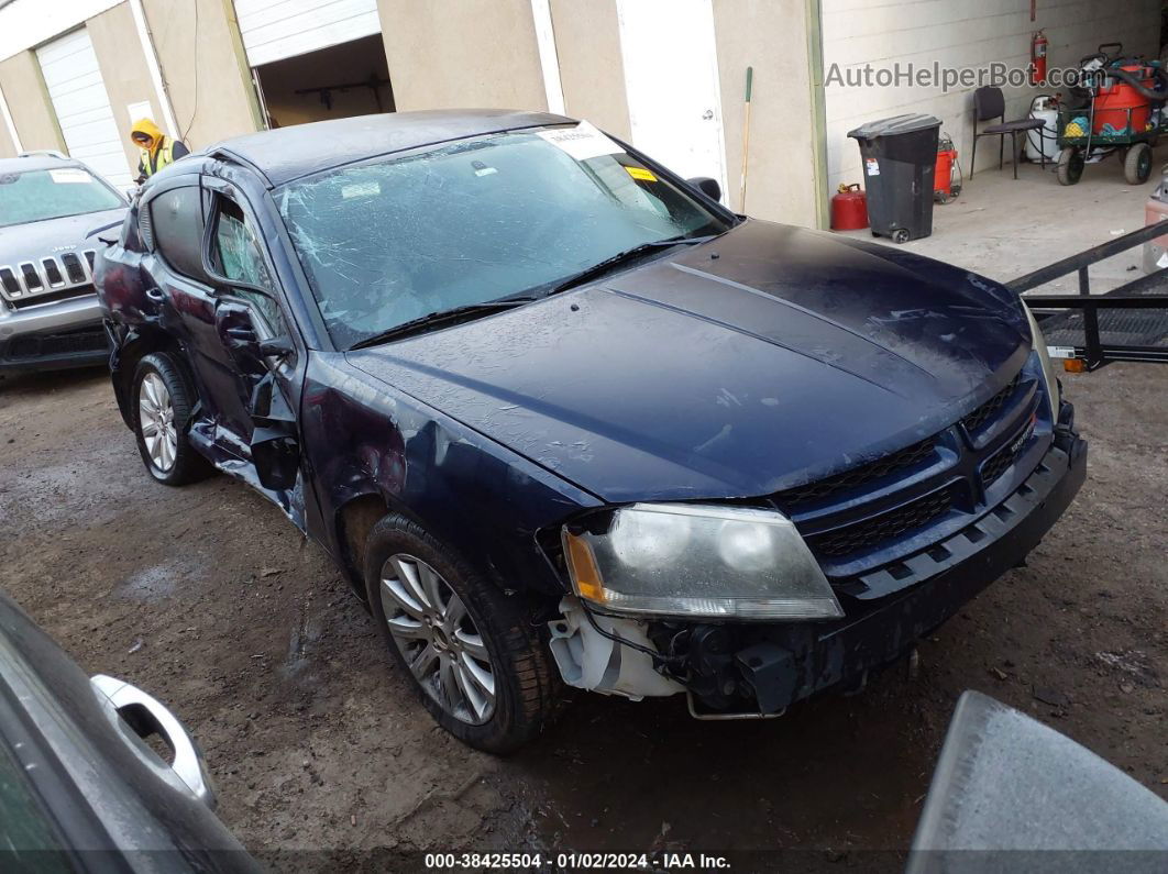 2014 Dodge Avenger Se Blue vin: 1C3CDZAB7EN225603