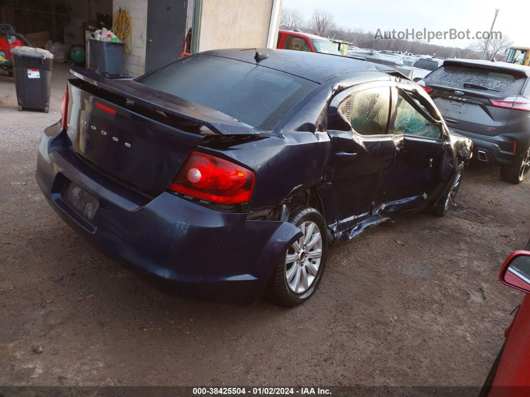 2014 Dodge Avenger Se Blue vin: 1C3CDZAB7EN225603