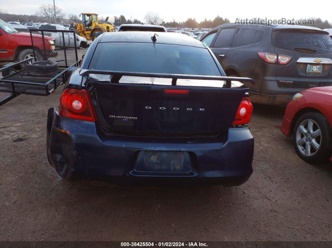 2014 Dodge Avenger Se Blue vin: 1C3CDZAB7EN225603