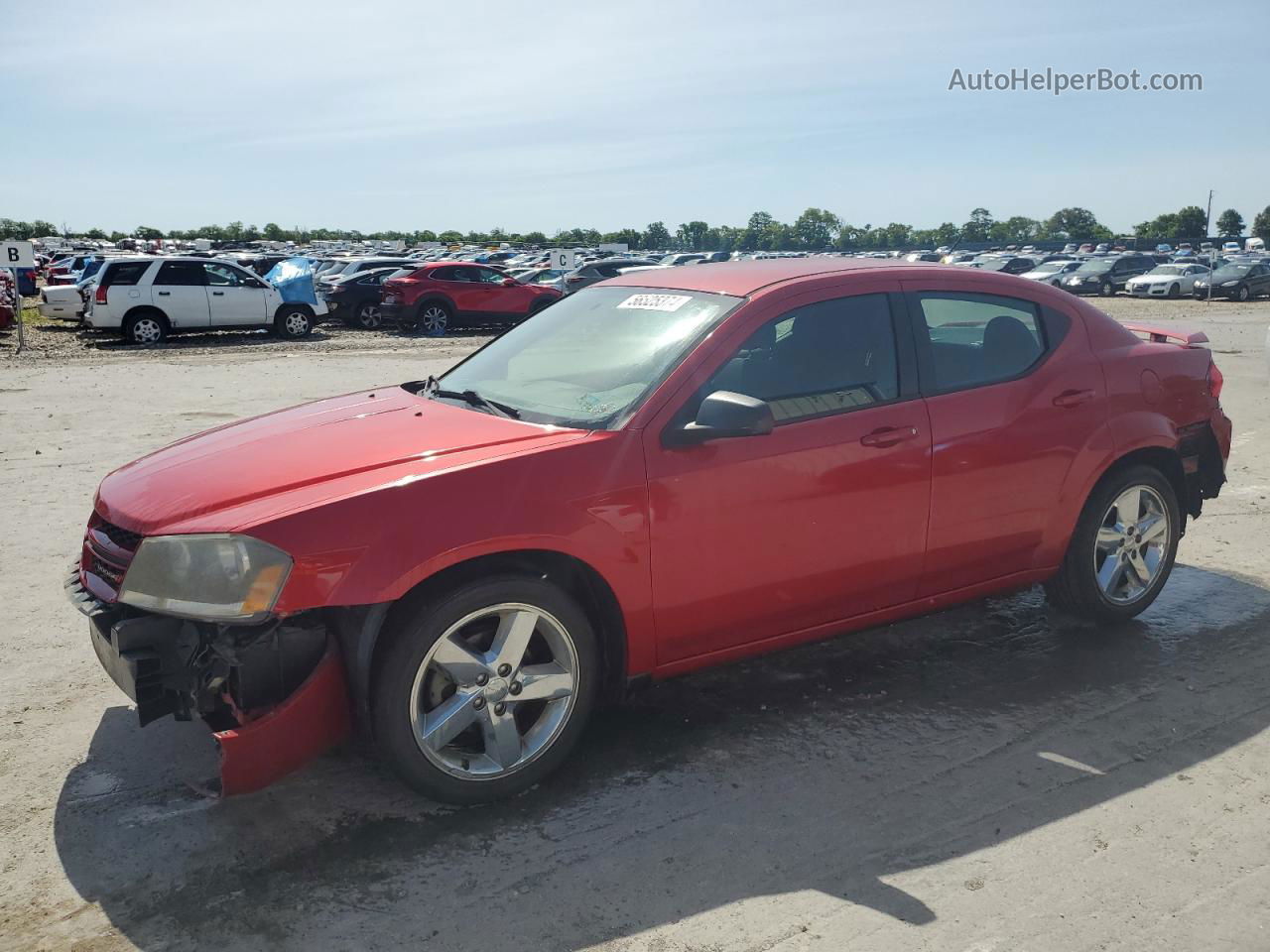 2014 Dodge Avenger Se Red vin: 1C3CDZAB7EN226542