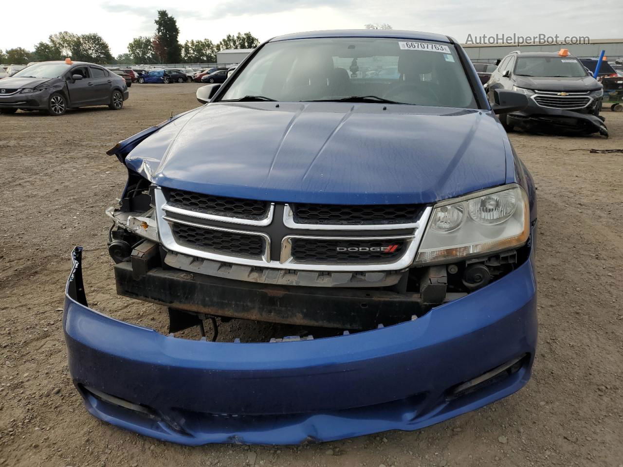 2014 Dodge Avenger Se Синий vin: 1C3CDZAB7EN234978