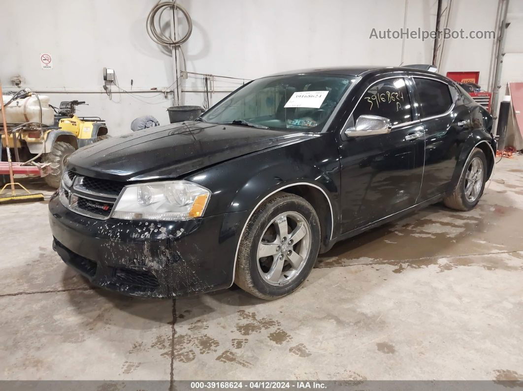 2014 Dodge Avenger Se Black vin: 1C3CDZAB8EN144402