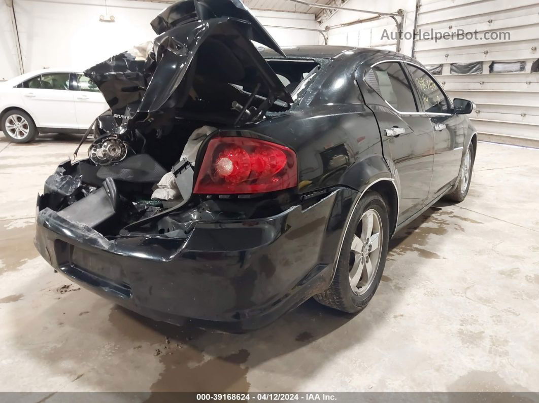 2014 Dodge Avenger Se Black vin: 1C3CDZAB8EN144402