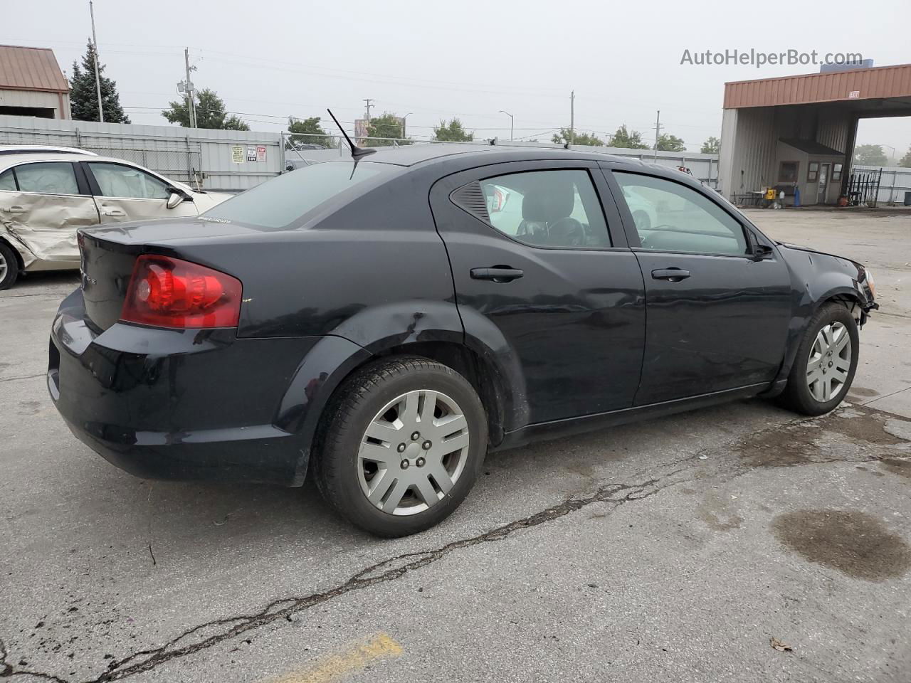 2014 Dodge Avenger Se Black vin: 1C3CDZAB8EN146988