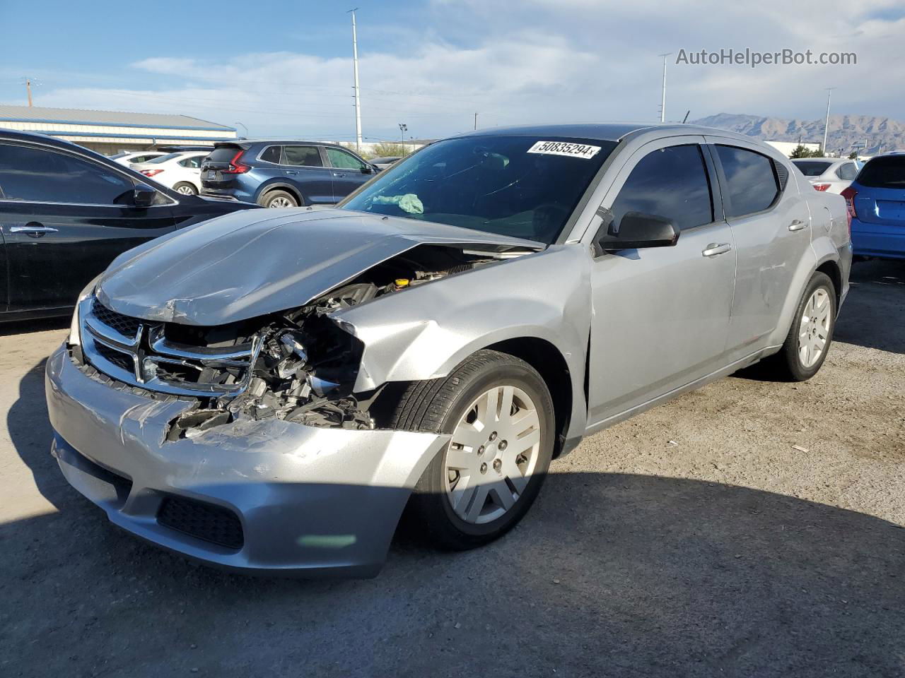 2014 Dodge Avenger Se Silver vin: 1C3CDZAB8EN154220