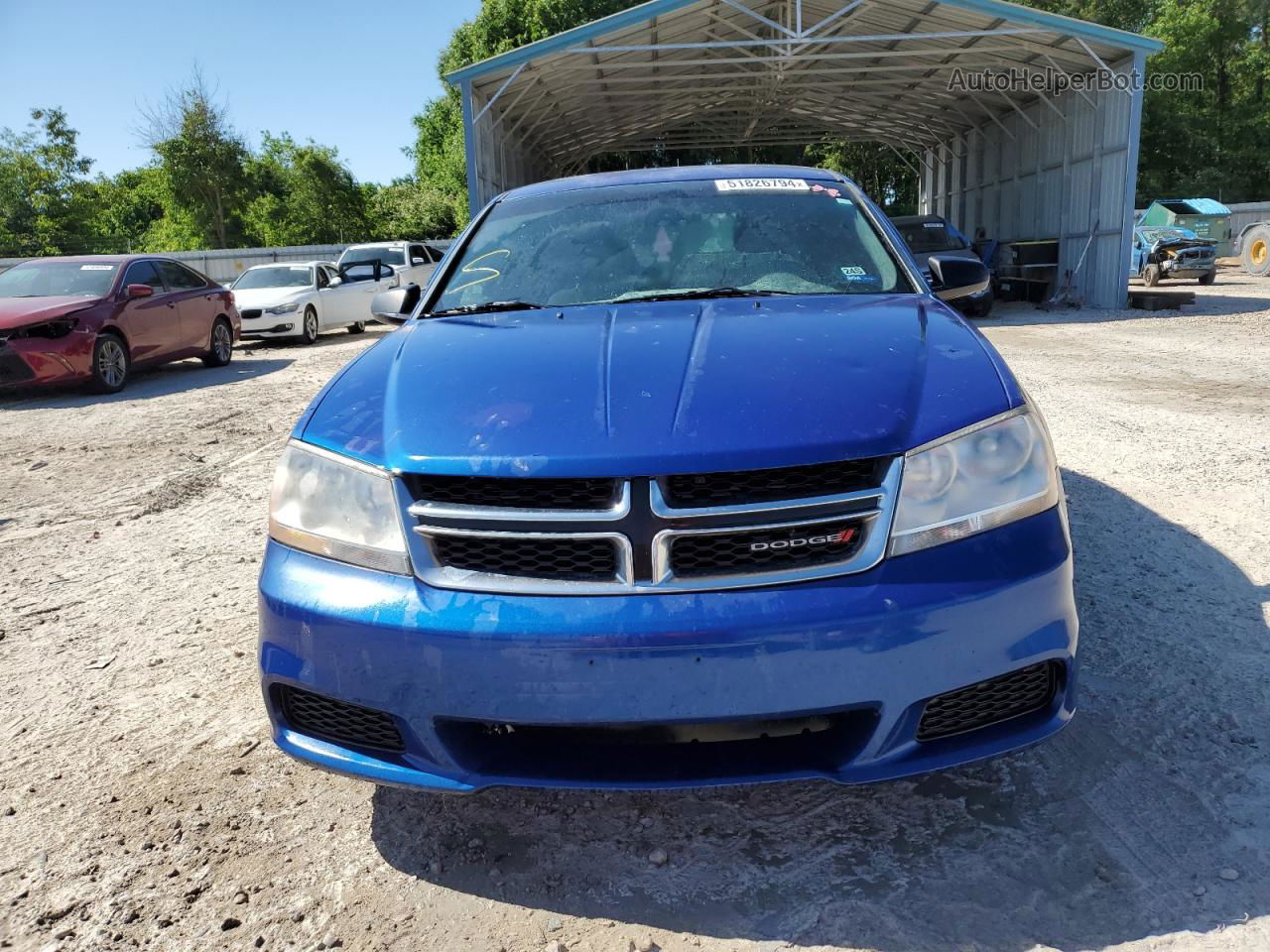 2014 Dodge Avenger Se Blue vin: 1C3CDZAB8EN187718