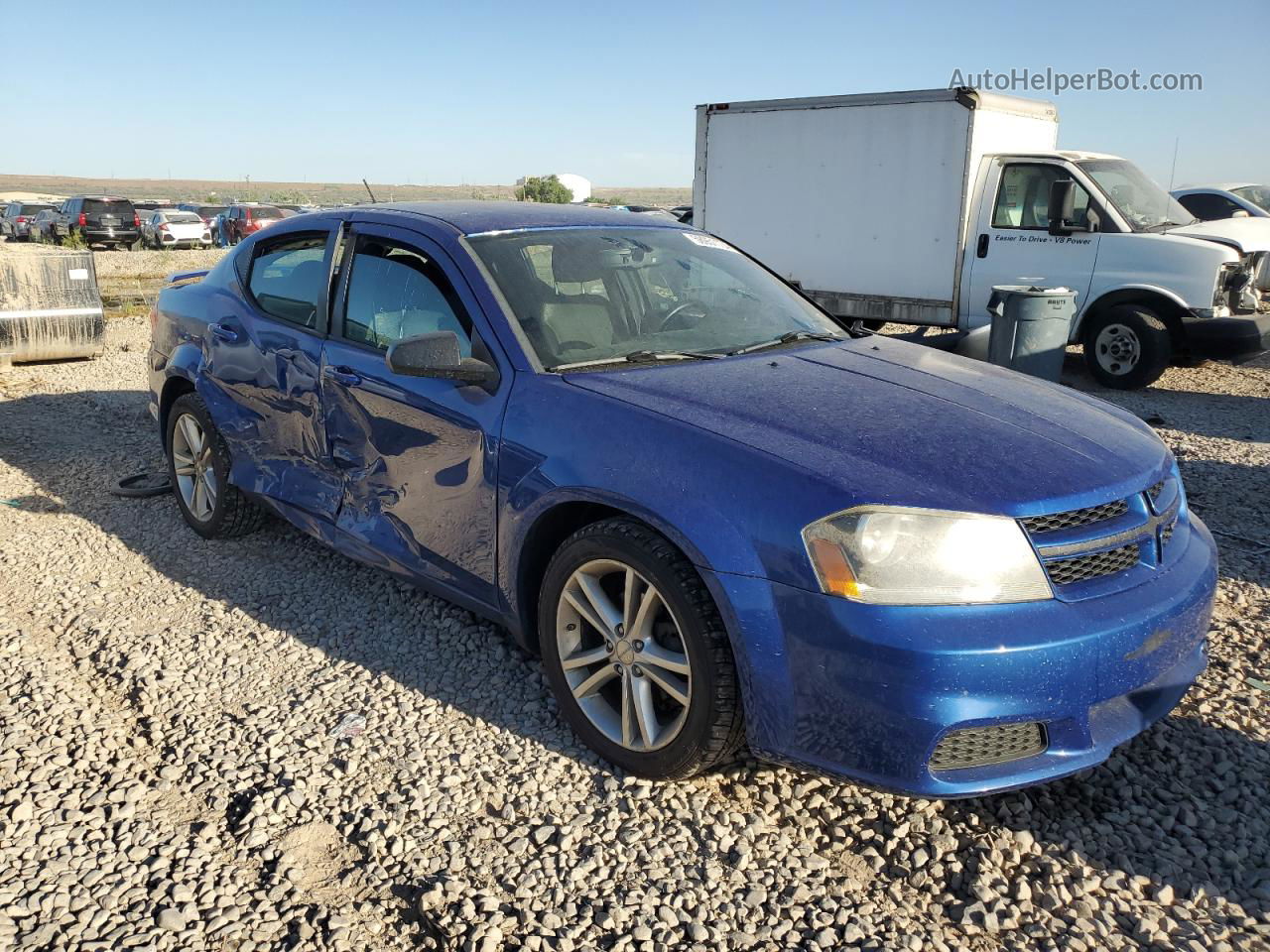 2014 Dodge Avenger Se Blue vin: 1C3CDZAB8EN187931