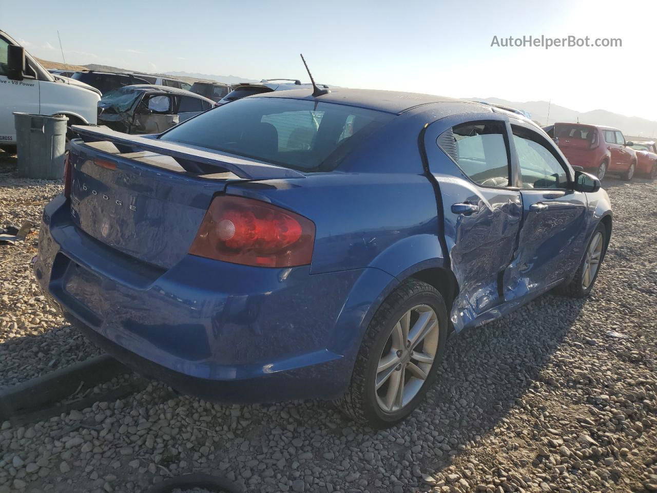 2014 Dodge Avenger Se Blue vin: 1C3CDZAB8EN187931