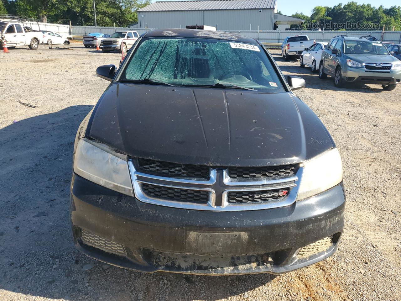 2014 Dodge Avenger Se Black vin: 1C3CDZAB8EN187962