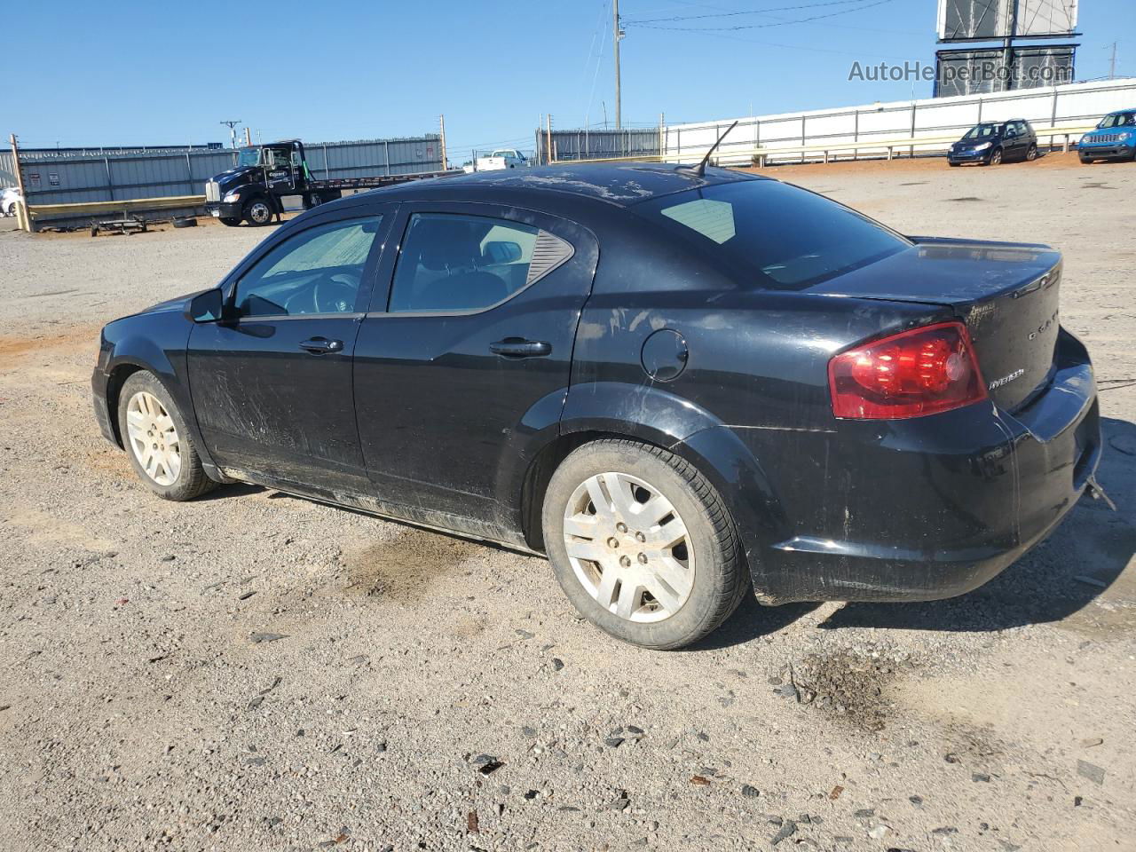 2014 Dodge Avenger Se Black vin: 1C3CDZAB8EN187962