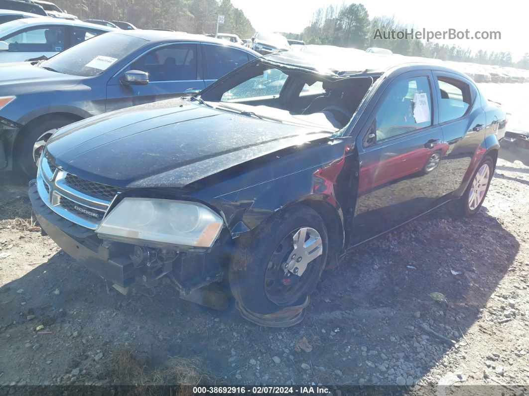 2014 Dodge Avenger Se Black vin: 1C3CDZAB8EN196290