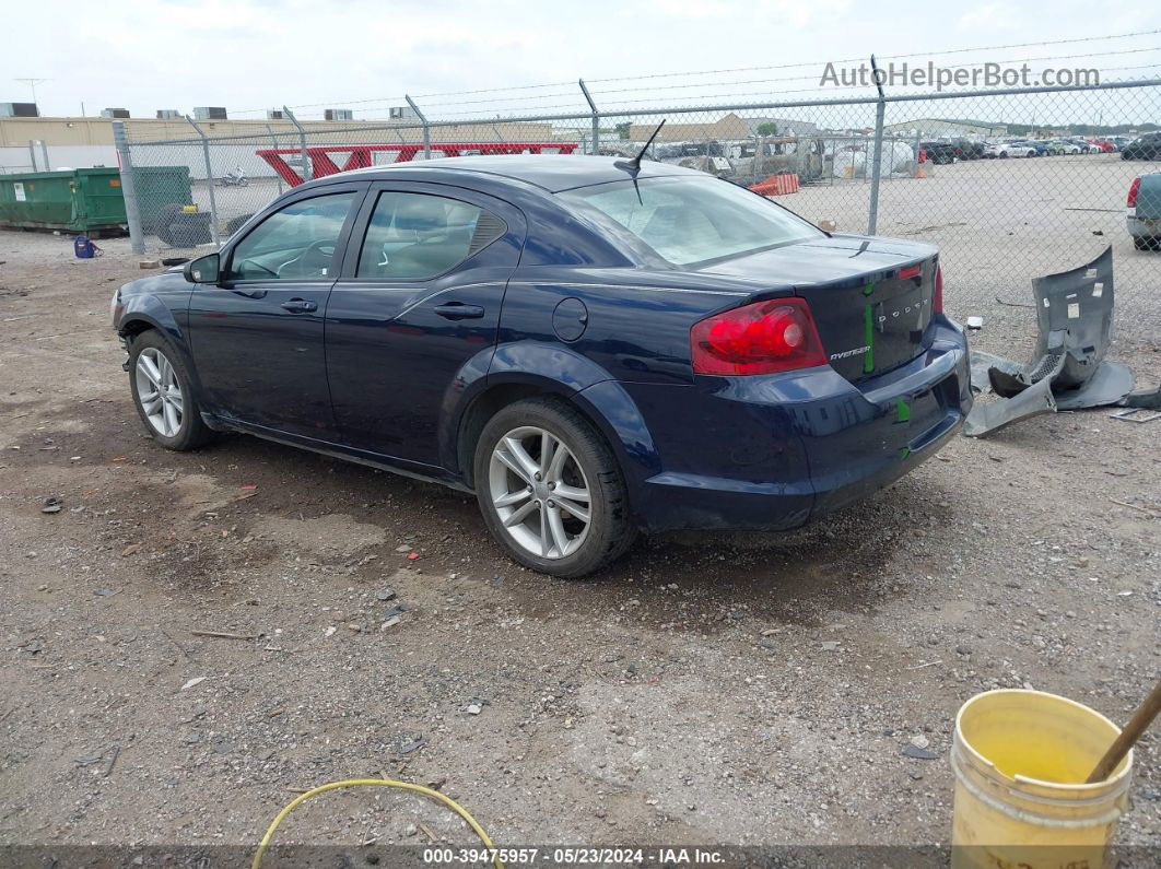 2014 Dodge Avenger Se Blue vin: 1C3CDZAB8EN224945