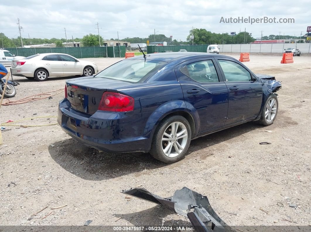 2014 Dodge Avenger Se Blue vin: 1C3CDZAB8EN224945