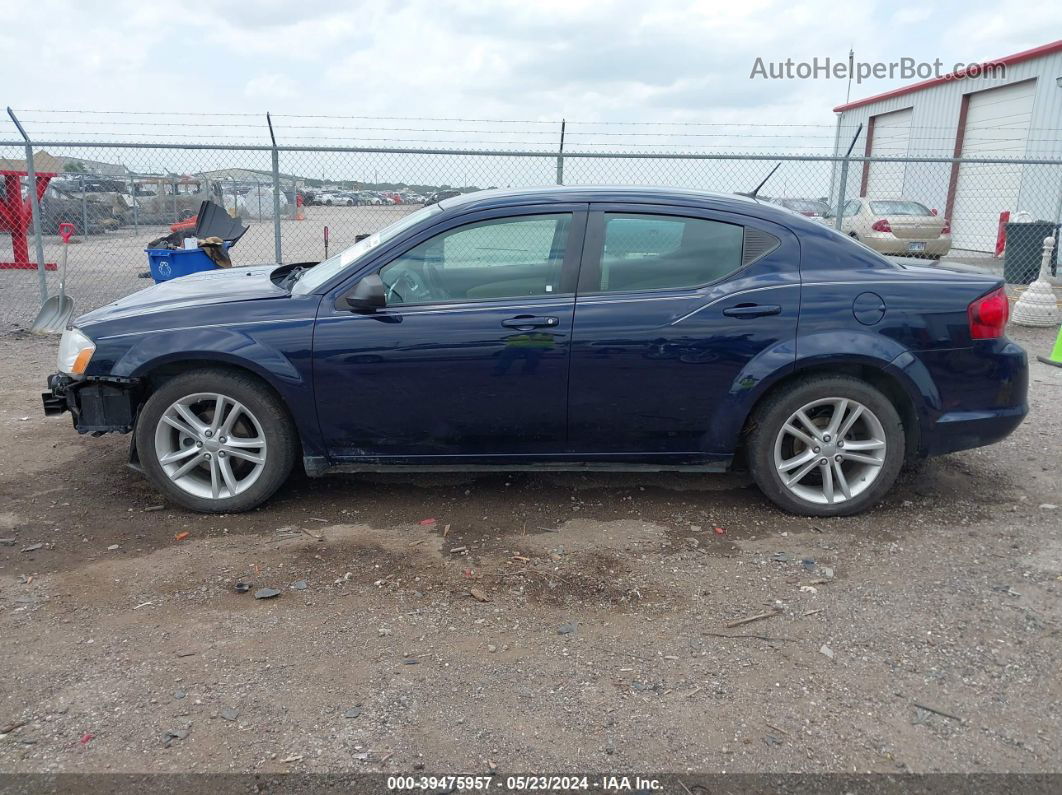 2014 Dodge Avenger Se Blue vin: 1C3CDZAB8EN224945