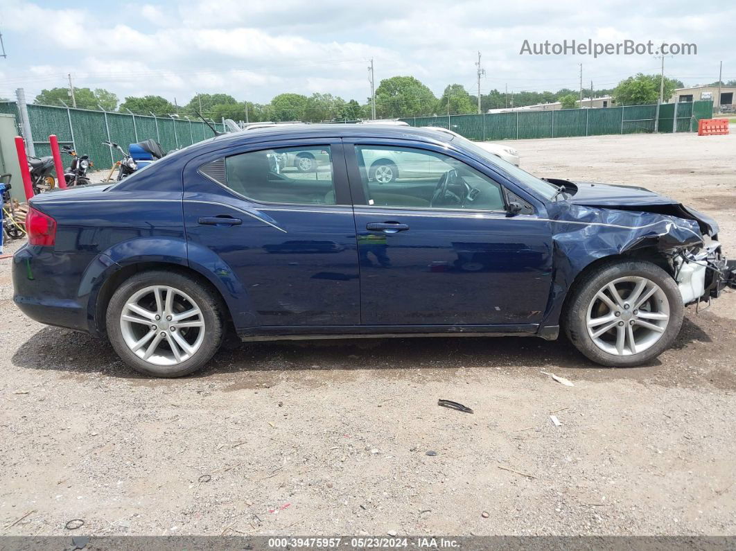 2014 Dodge Avenger Se Blue vin: 1C3CDZAB8EN224945