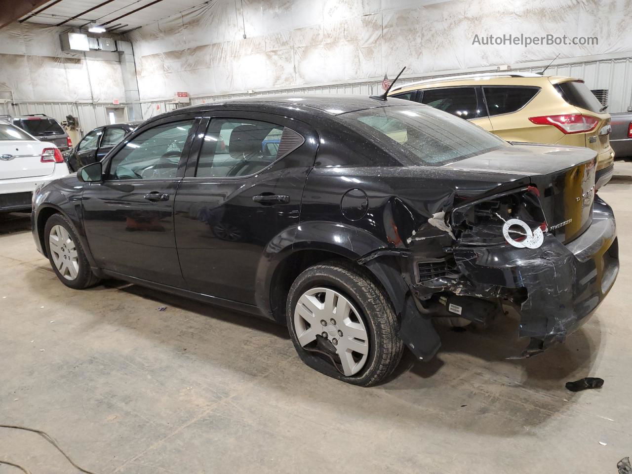 2014 Dodge Avenger Se Black vin: 1C3CDZAB8EN226467