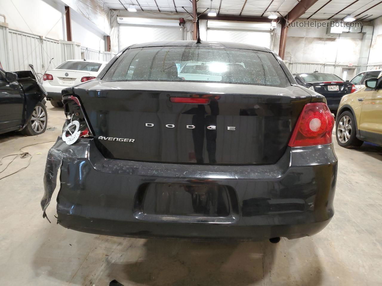 2014 Dodge Avenger Se Black vin: 1C3CDZAB8EN226467